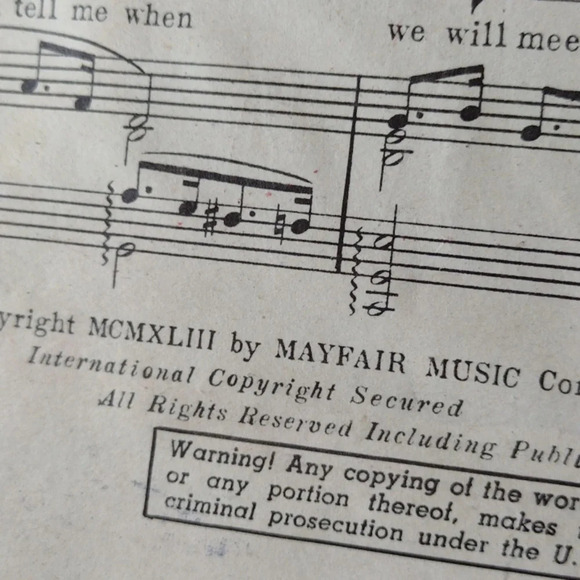 Bing Crosby & Dorothy Lamour Dixie Sheet Music - Picture 2 of 3